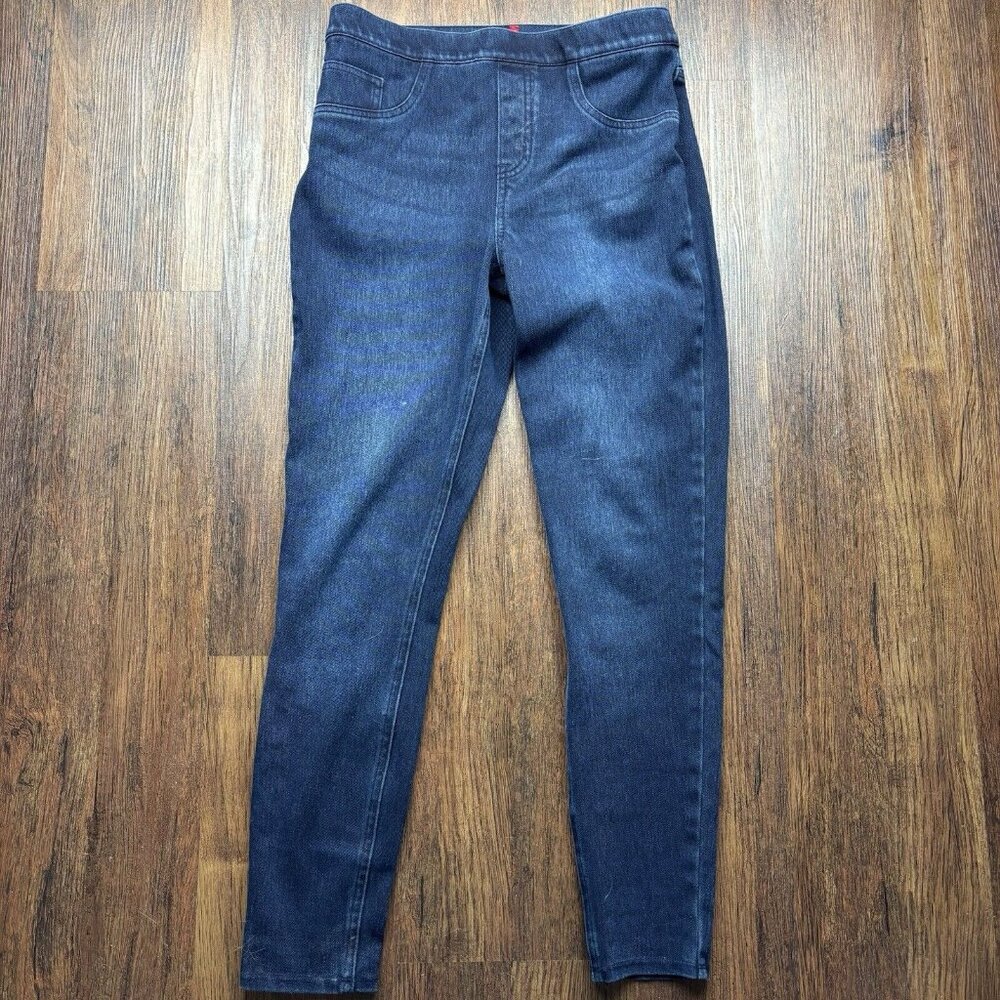 Spanx Pull On Skinny Jeans Dark Wash Women’s Size Medium